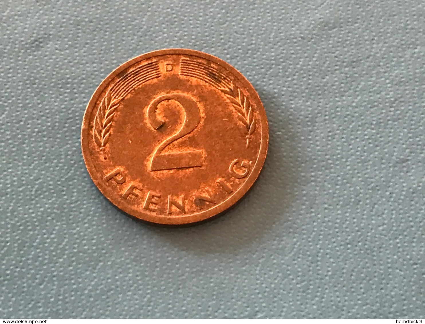 Münze Münzen Umlaufmünze Deutschland BRD 2 Pfennig 1971 Münzzeichen D - 2 Pfennig