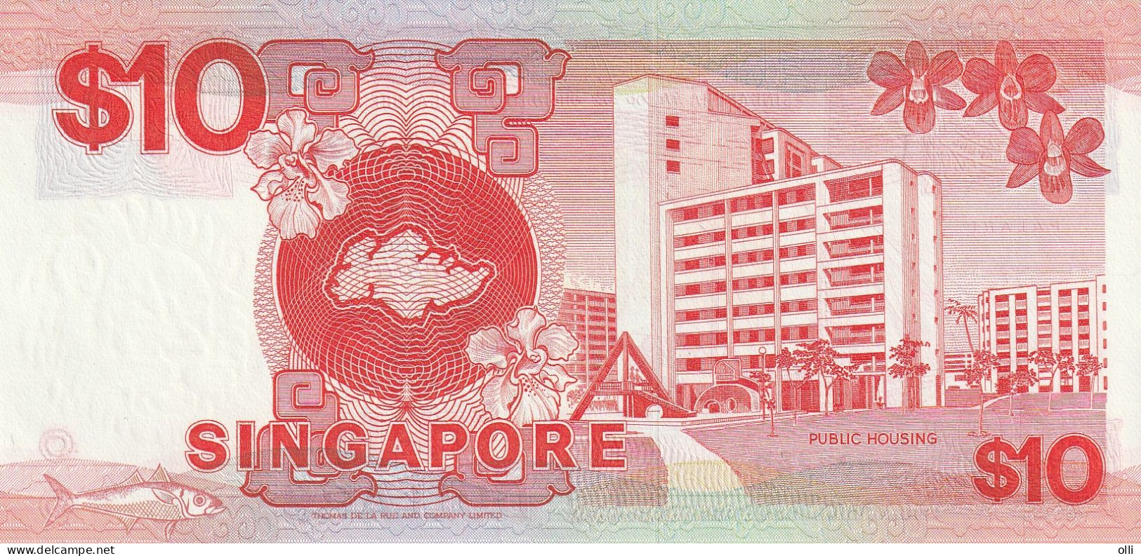 SINGAPORE   10 DOLLAR 1988   P-20   UNC  A83 - Singapour