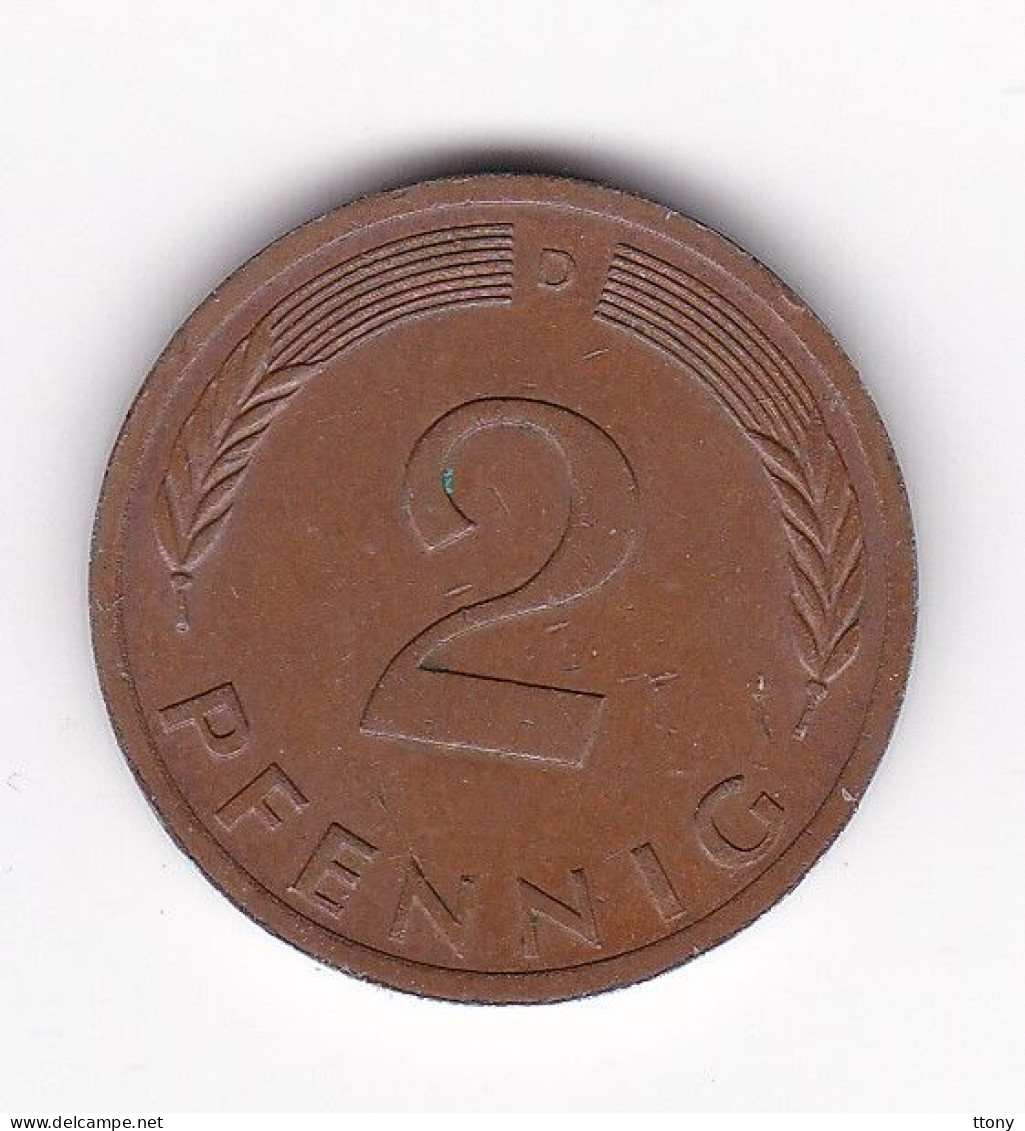 Une Pièce Monnaie  Allemagne  2  Pfennig  Année 1971   Frappe  D - 2 Pfennig