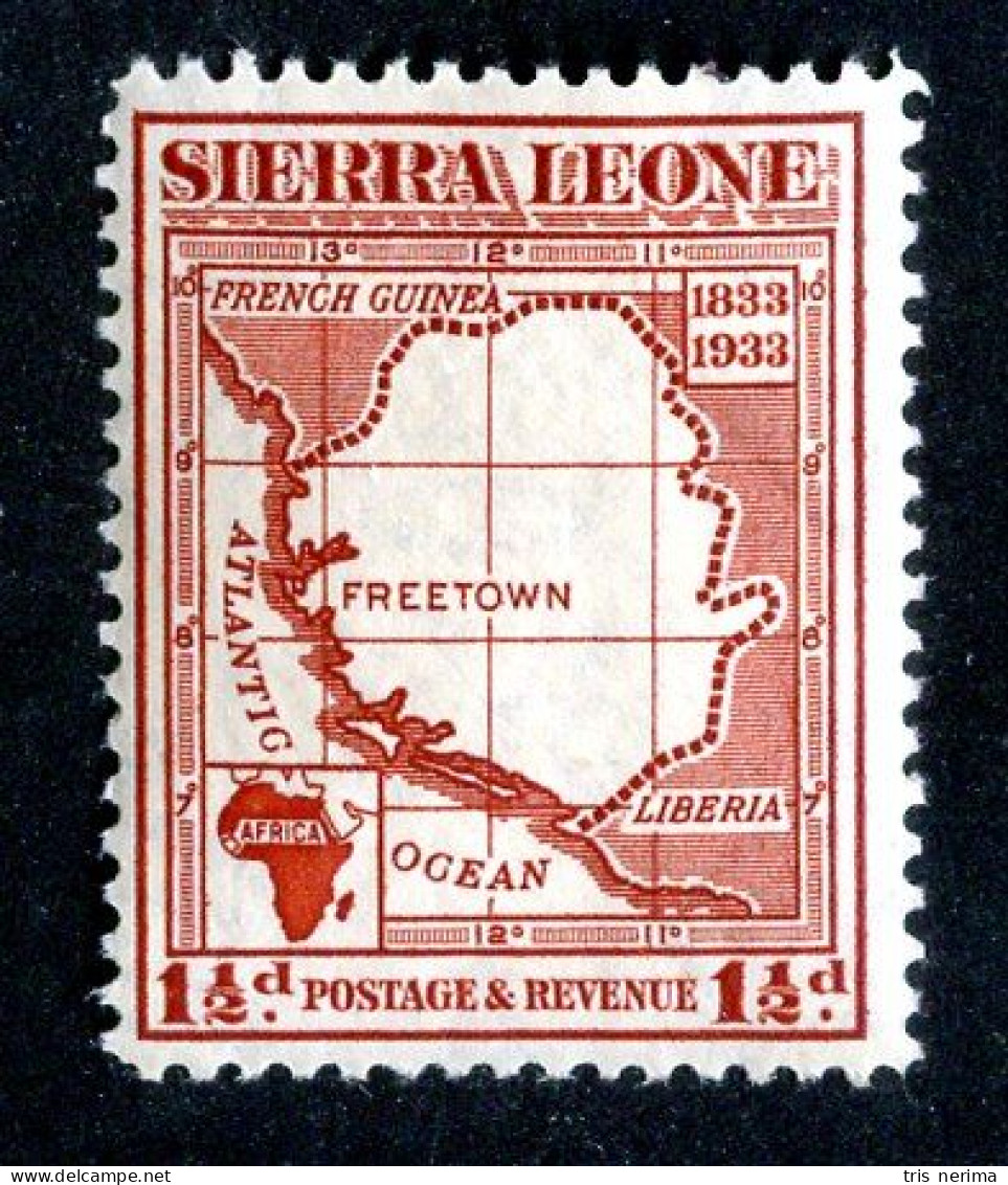 527 BCXX 1933 Scott # 155 Mlh* (offers Welcome) - Sierra Leone (...-1960)