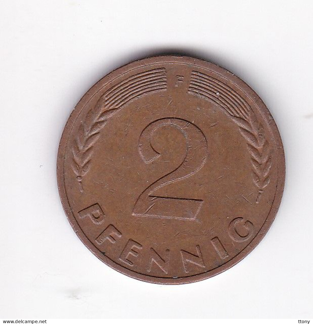 Une Pièce Monnaie  Allemagne  2  Pfennig  Année 1970  Frappe  F - 2 Pfennig