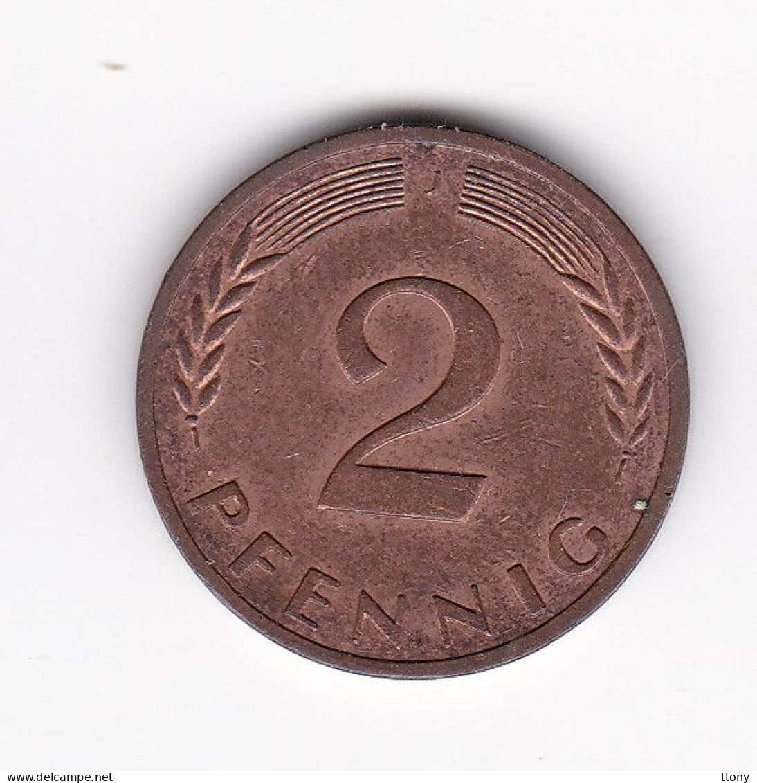 Une Pièce Monnaie  Allemagne  2  Pfennig  Année 1971  Frappe  J - 2 Pfennig