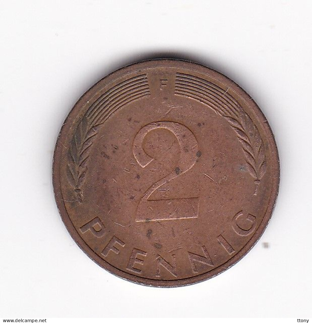 Une Pièce Monnaie  Allemagne  2  Pfennig  Année 1972  Frappe  F - 2 Pfennig