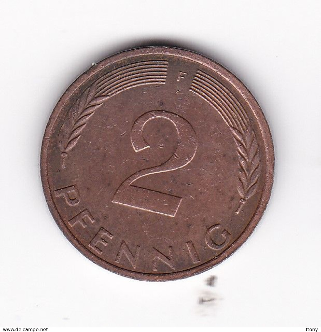 Une Pièce Monnaie  Allemagne  2  Pfennig  Année 1976  Frappe  F - 2 Pfennig