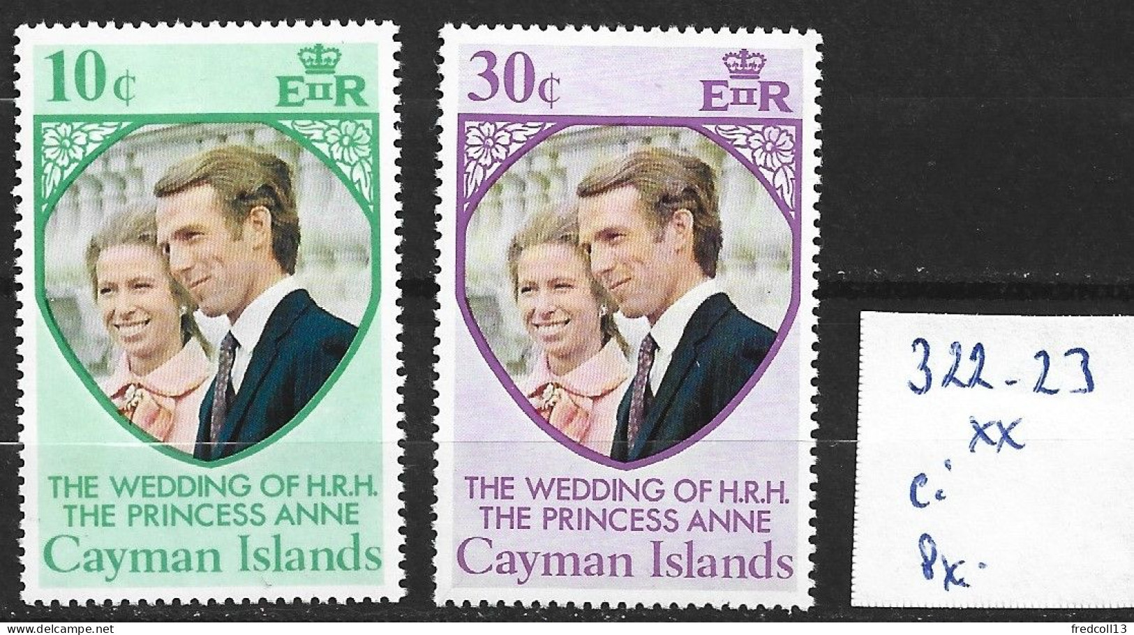 CAÏMANES 322-23 ** Côte 1 € - Cayman Islands