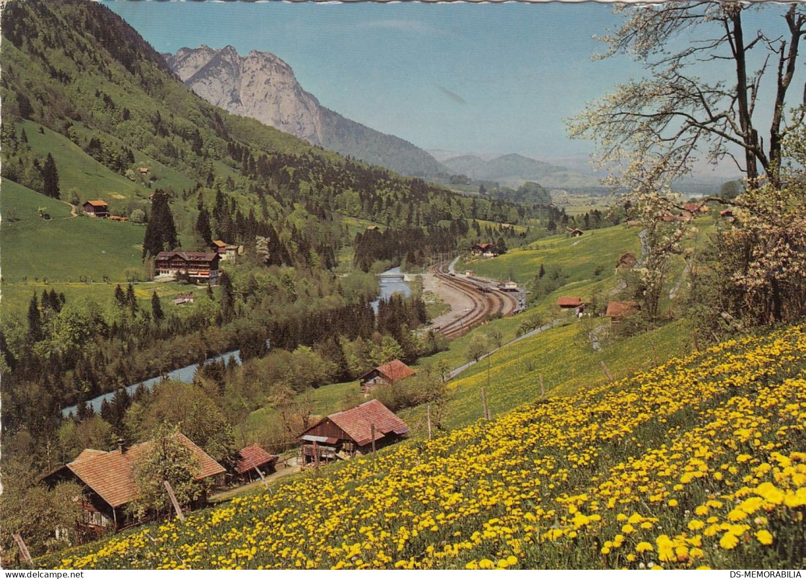 Bad Heustrich Im Kandertal Mit Bahnstation Bahnhof - Aeschi Bei Spiez