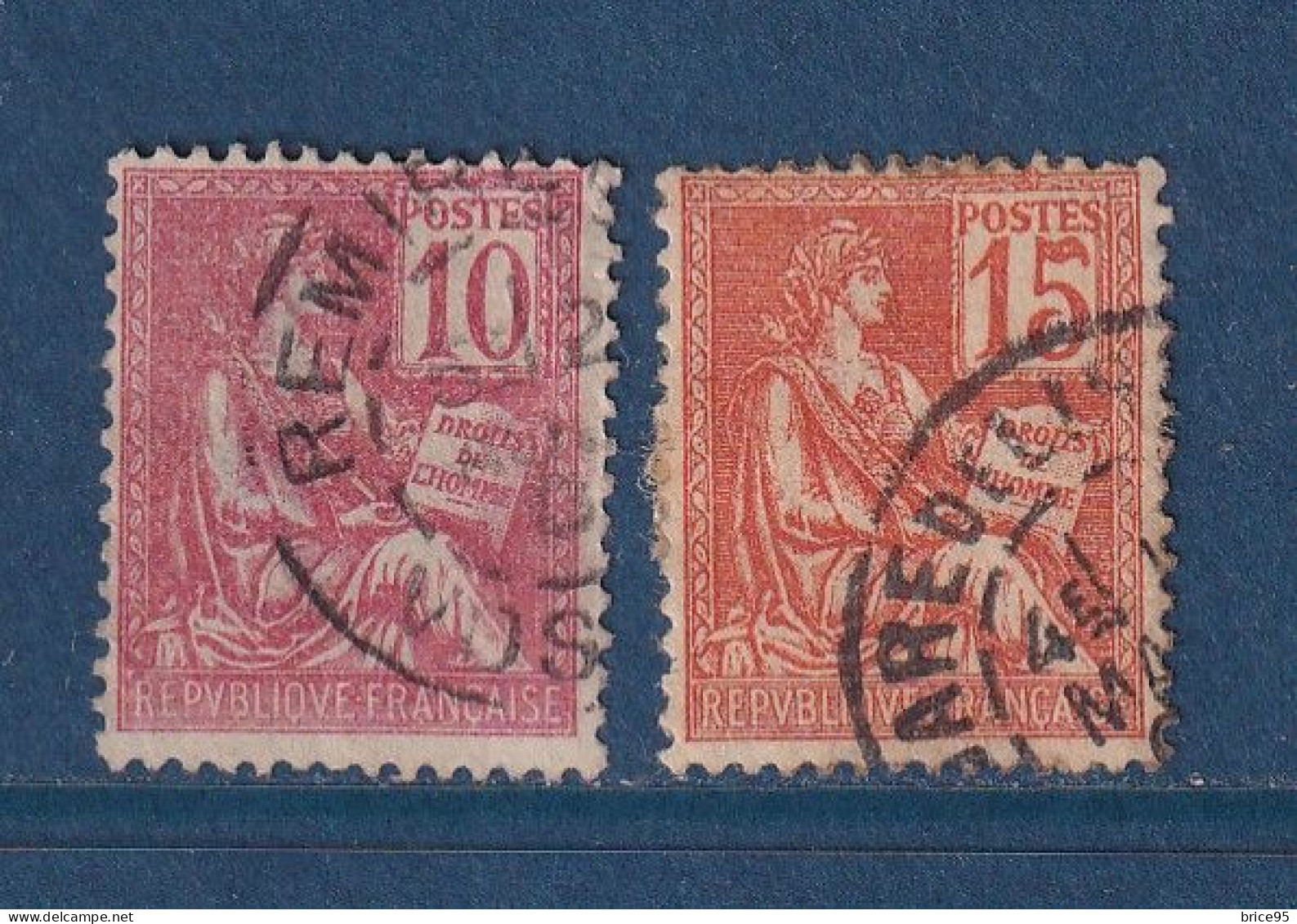 France - YT N° 116 Et 117 - Oblitéré - 1900 à 1924 - Used Stamps