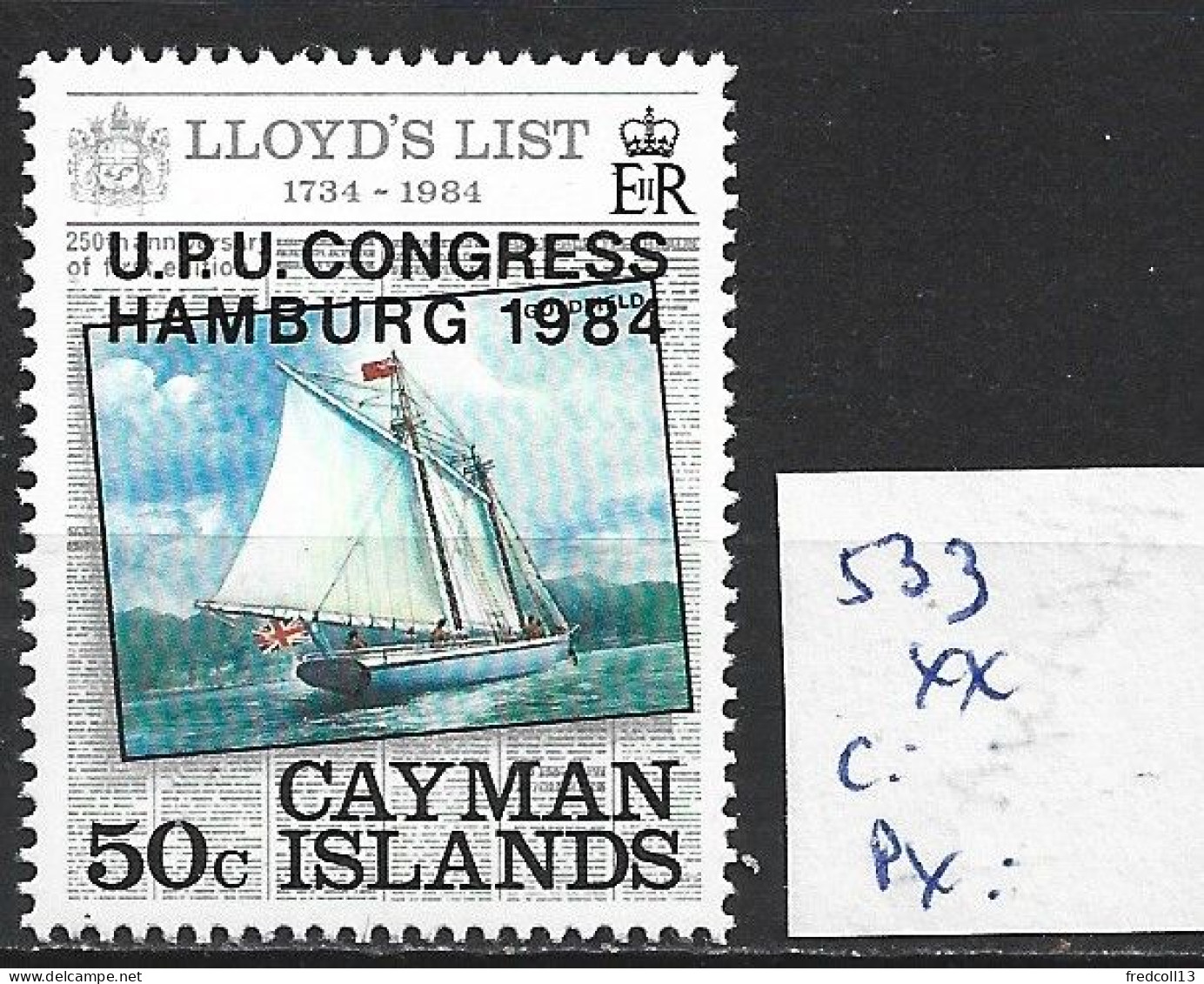 CAÏMANES 533 ** Côte 2 € - Cayman Islands