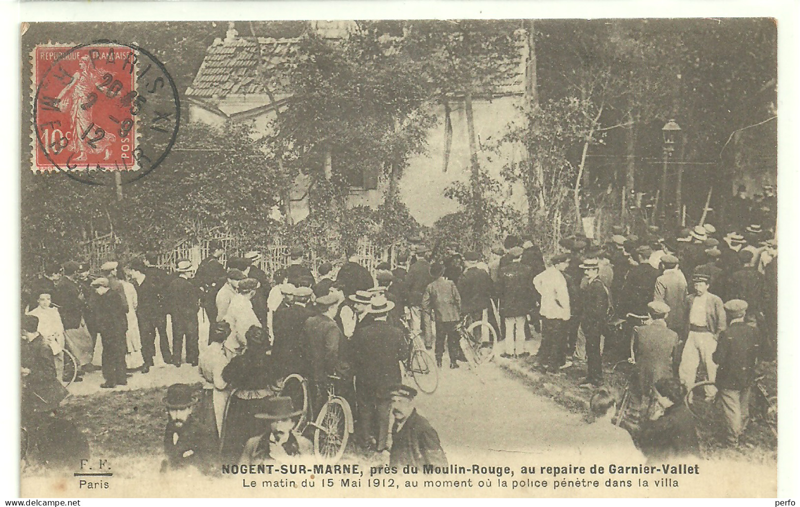 Nogent Sur Marne  L'arrestation De La Bande à Bonnot Qui En 1912 Brule Les Billets -en Baisse- - Prison