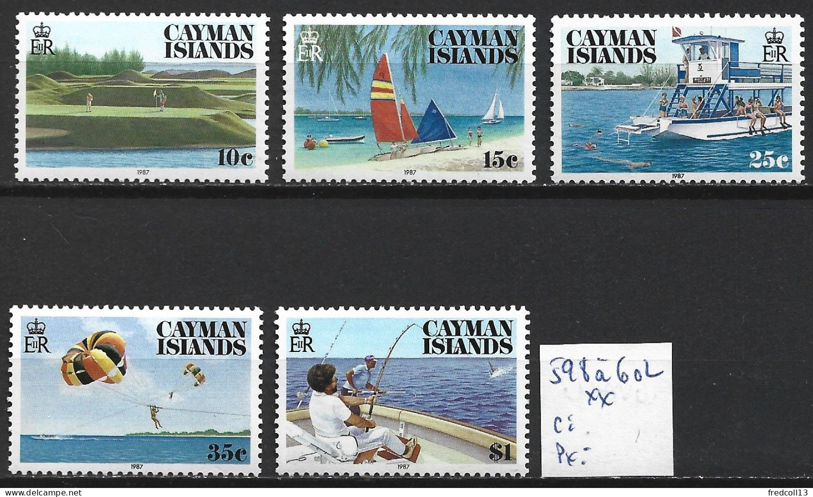 CAÏMANES 598 à 602 ** Côte 20 € - Cayman Islands