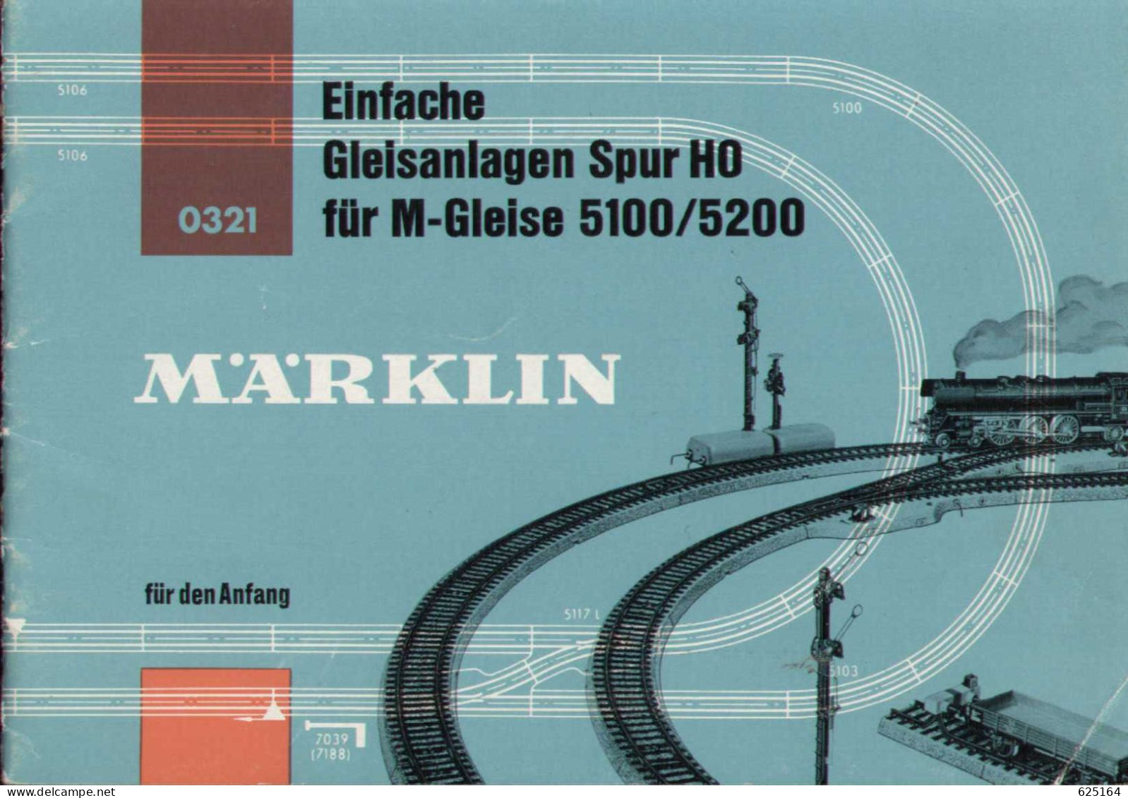 Catalogue MÄRKLIN  1963 0321 Gleisanlagen Spur HO Für M-Gleise 5100/5200 - German