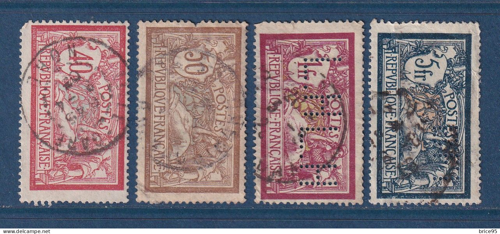 France - YT N° 119 à 123 - Oblitéré - Non Complète - 1900 - Used Stamps