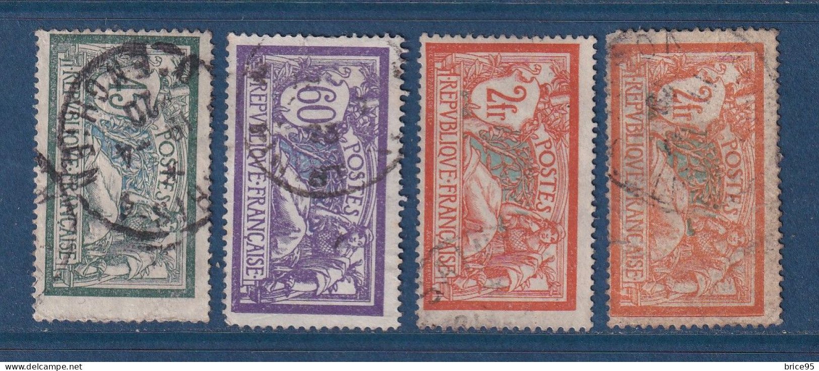 France - YT N° 143 à 145 - Oblitéré - 1907 - Used Stamps