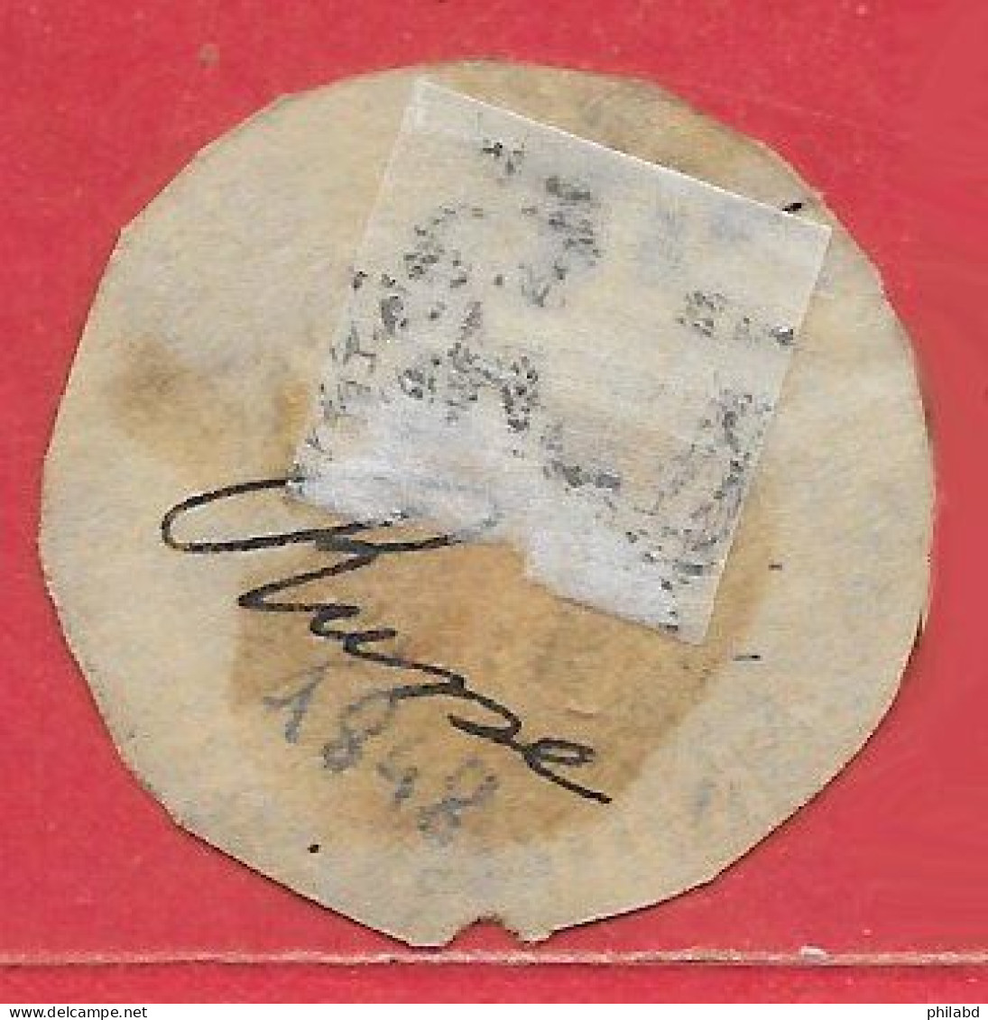 Russie Découpe D'entier Postal / Post Cut Square N°2 10k Noir 1845-48 (*) - ...-1857 Vorphilatelie
