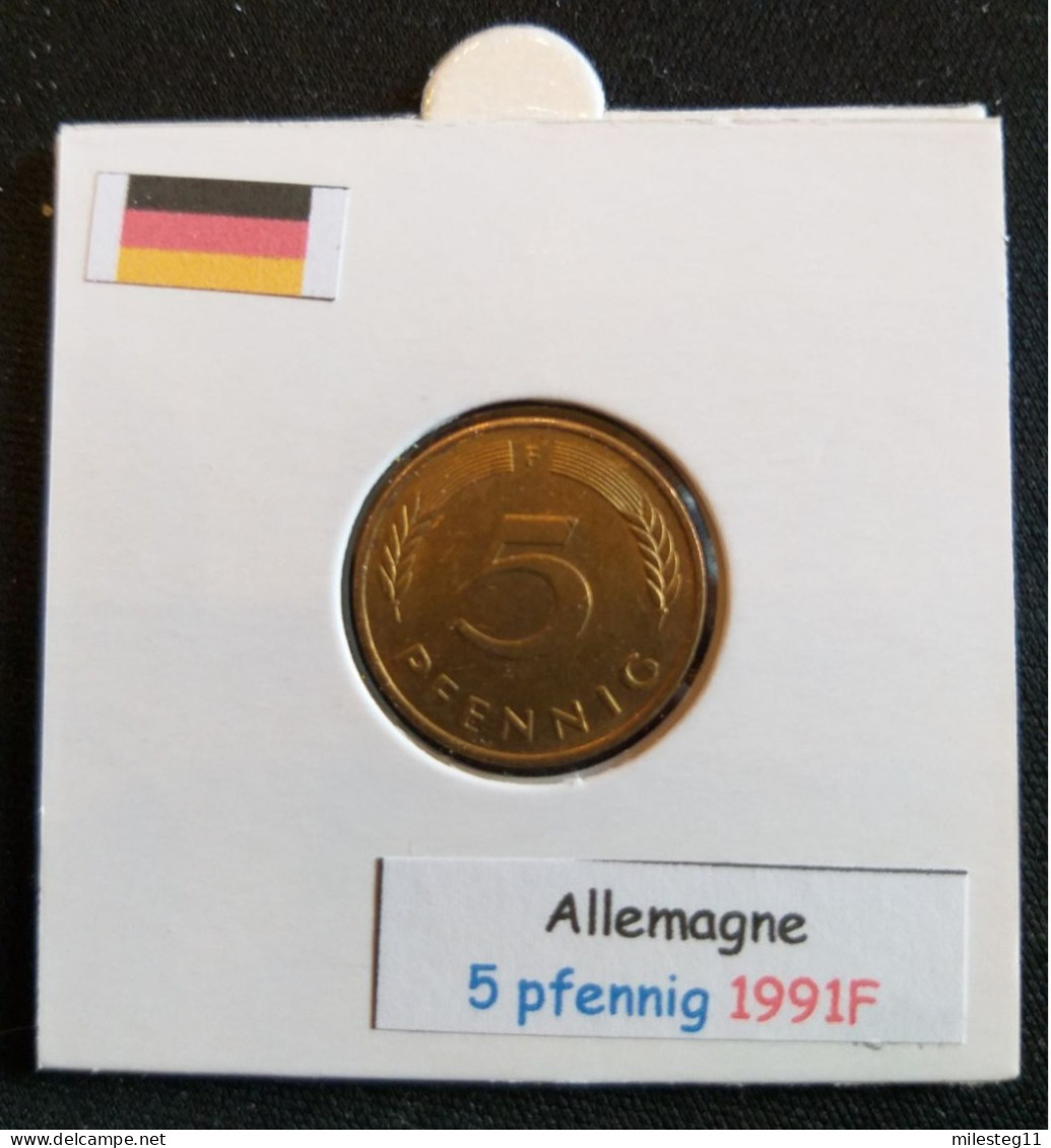 Allemagne 5 Pfennig 1991F - 5 Pfennig