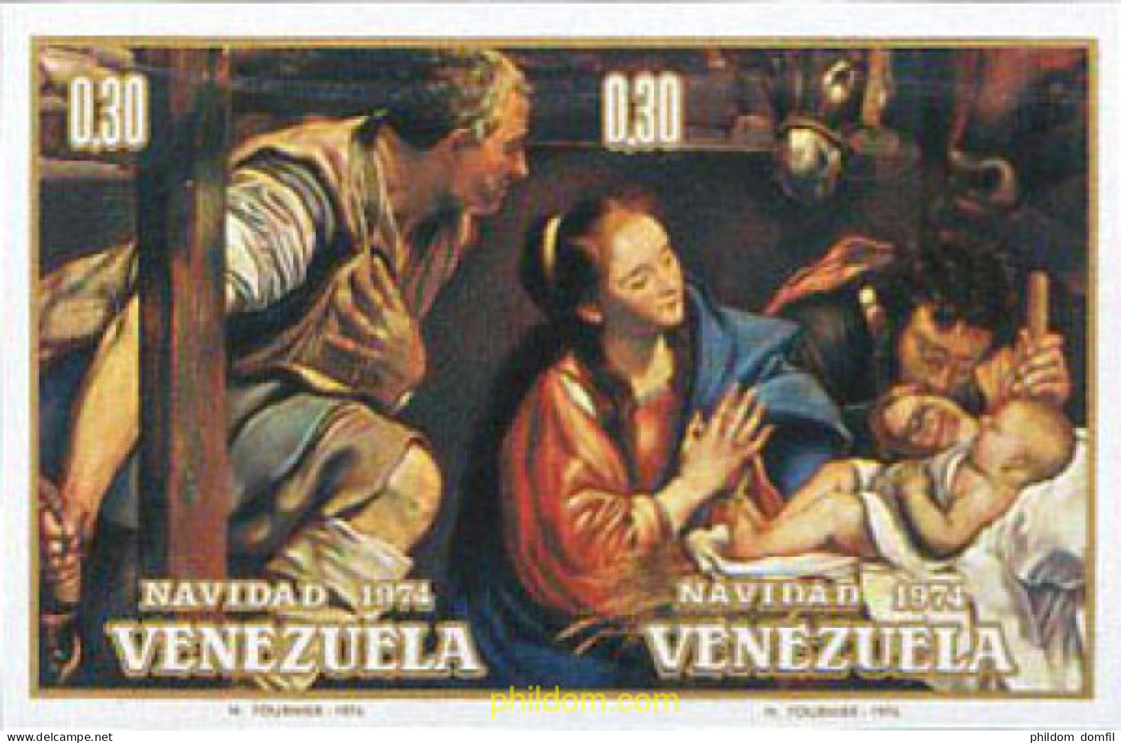 221823 MNH VENEZUELA 1974 NAVIDAD - Venezuela