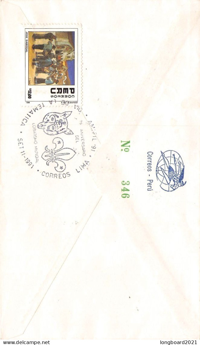 PERÚ - FDC 29-5-1990 PRENFIL-88 Mi #1426 / 683 - Peru