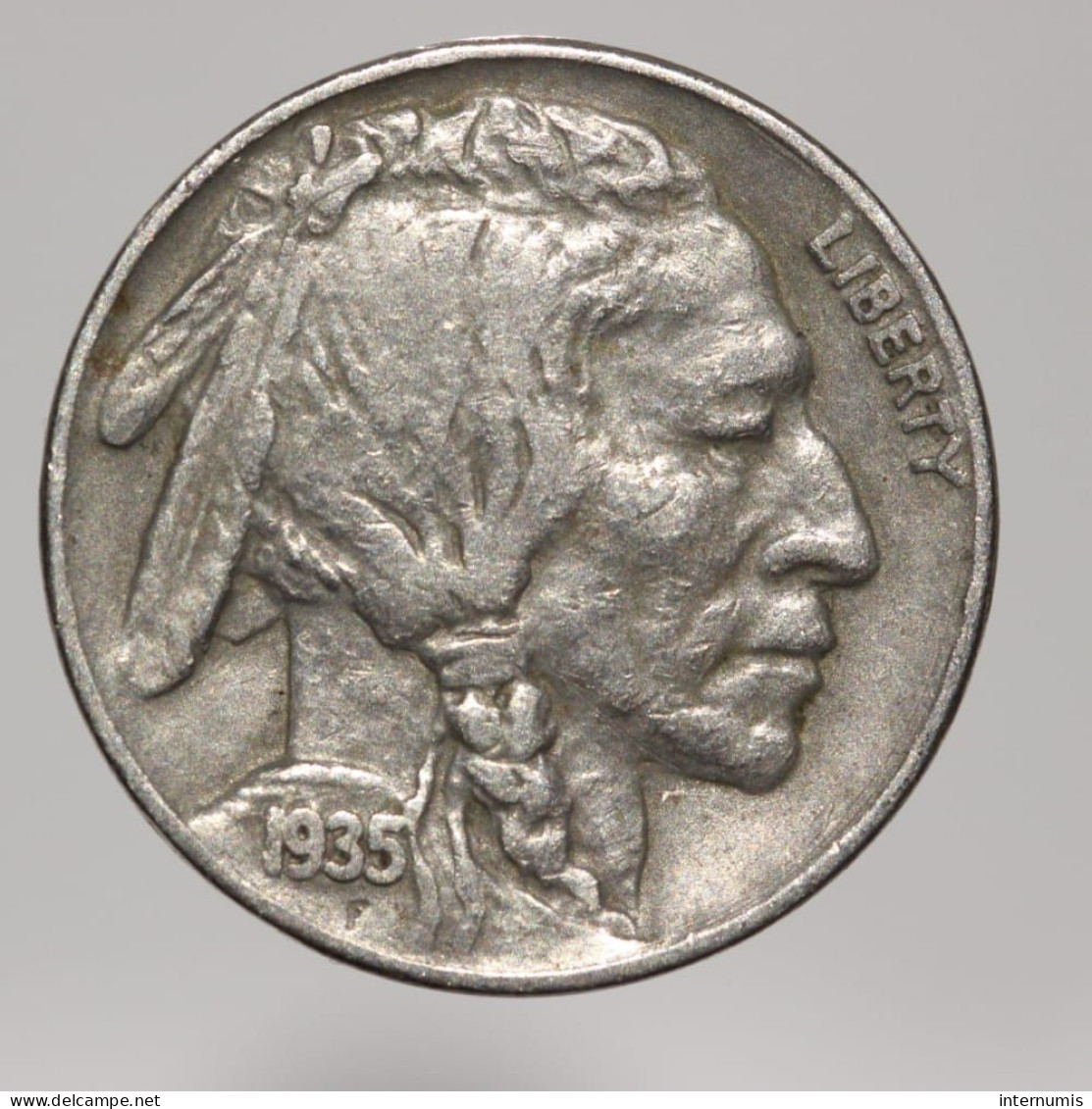 Etats-Unis / USA, Buffalo, 5 Cents, 1935, Cu-N (Copper-Nickel), TTB (EF), KM#134 - 1913-1938: Buffalo