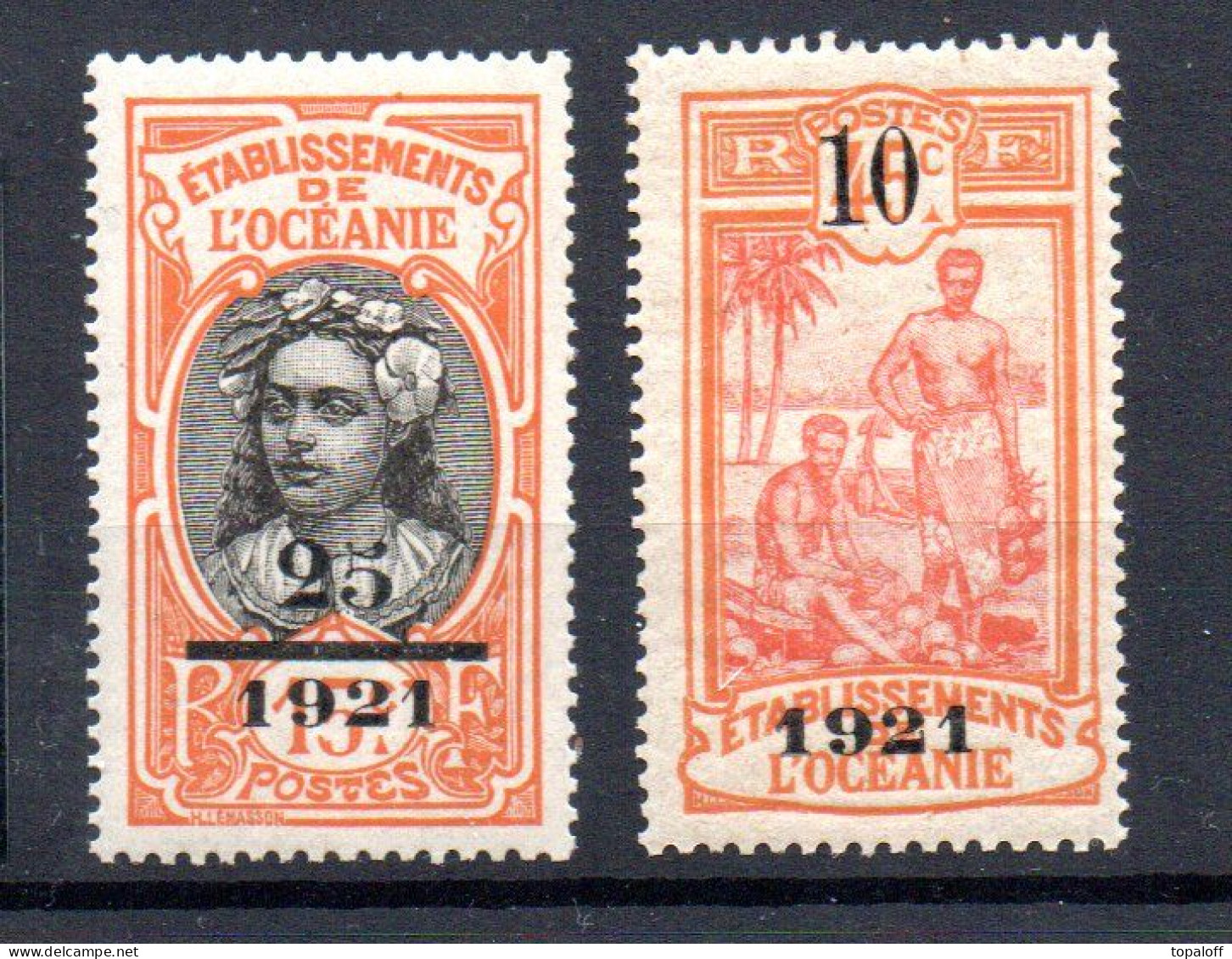 Océanie N°45 Et 46 Neufs Sans Charniere - Airmail