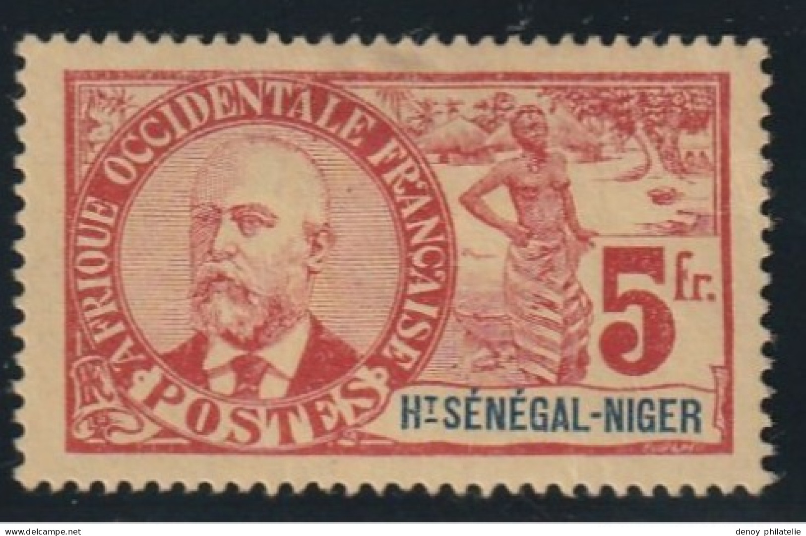 Haut Sénégal Et Niger N° 17 Neuf Sans Gomme Avec Un Petit Pli D'angle - Unused Stamps