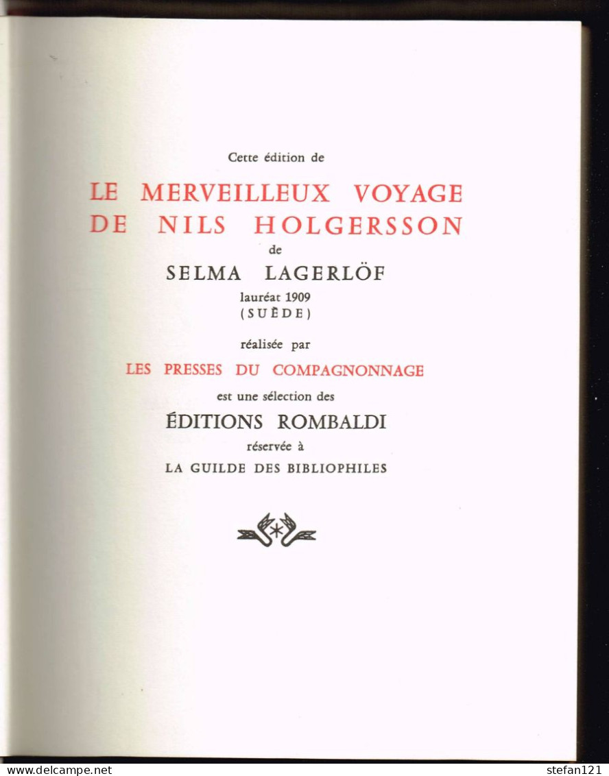 Le Merveilleux Voyage De Nils Holgersson - Selma Lagerlof - 1975 - 362 Pages 23,5 X 18,5 Cm - Aventure