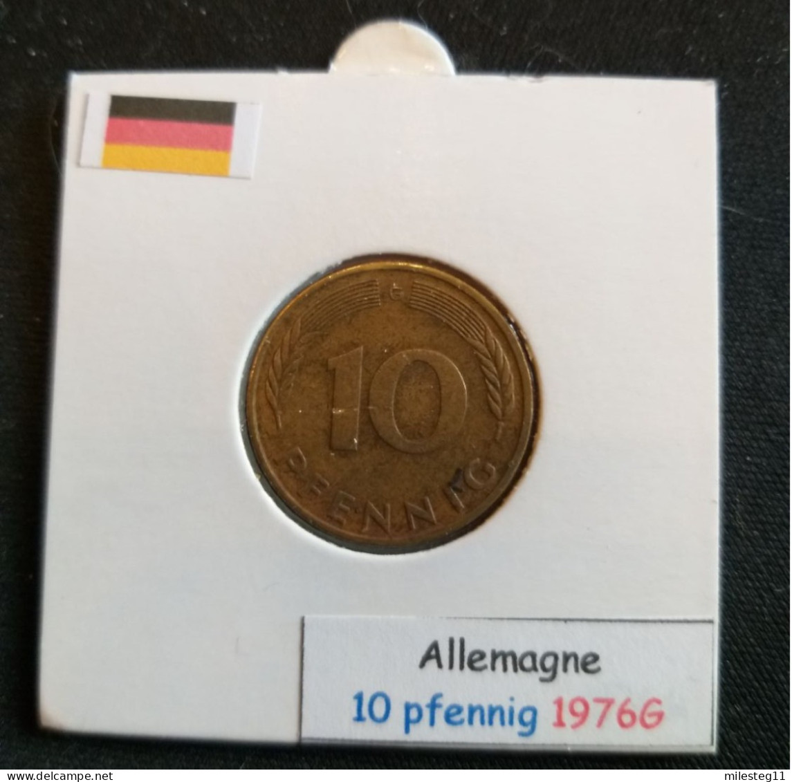 Allemagne 10 Pfennig 1976G - 10 Pfennig