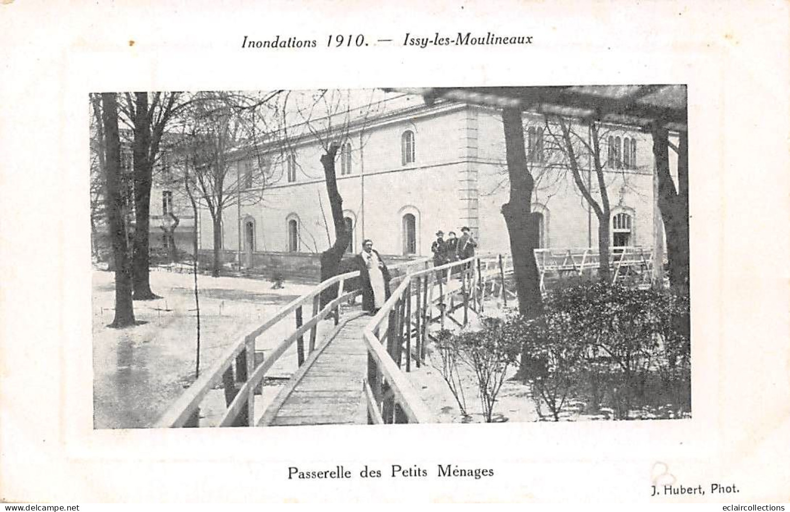 Issy Les Moulineaux        92       Inondations De  1910  Passerelle Des Petits Ménages    .   (Voir Scan) - Issy Les Moulineaux