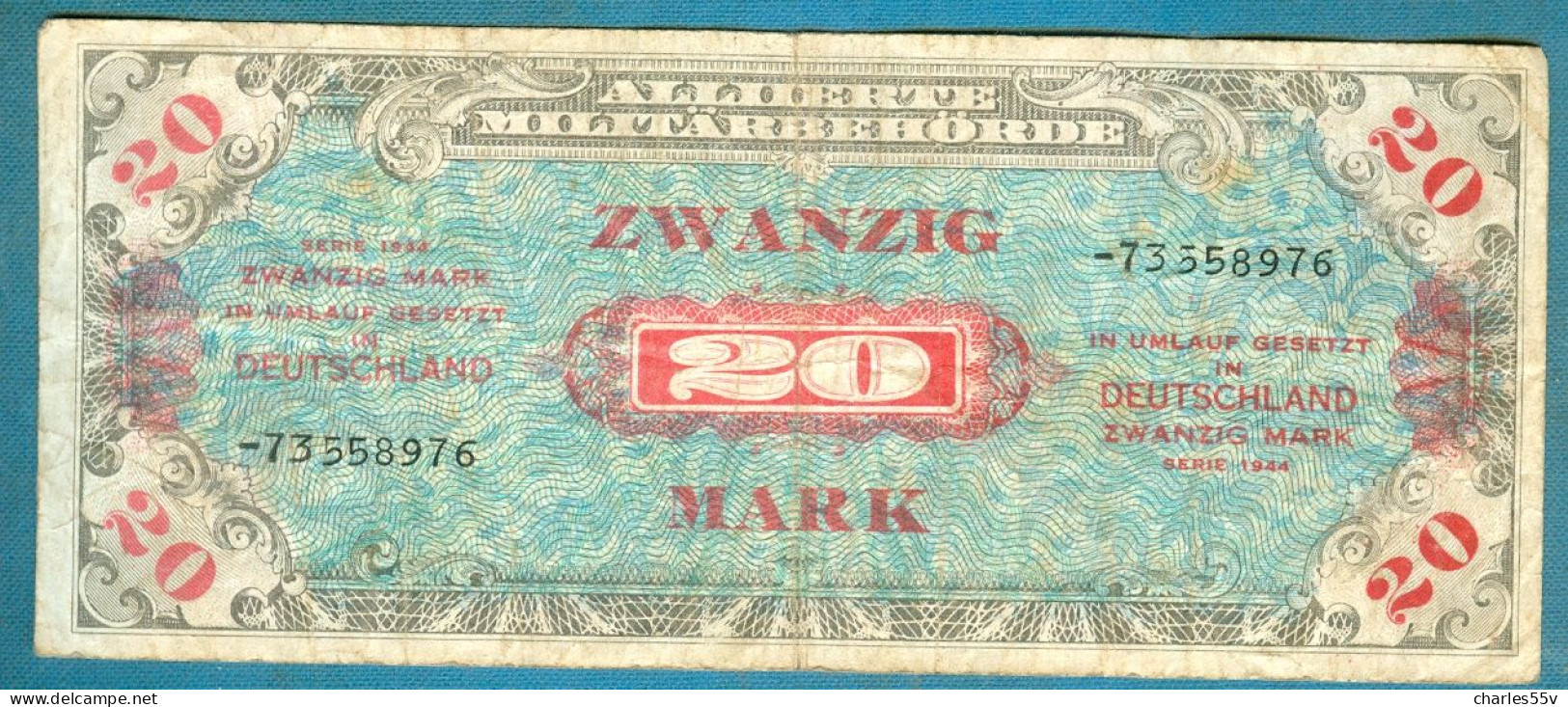 20 Mark 1944  Russian Printing (replacement) - 20 Mark