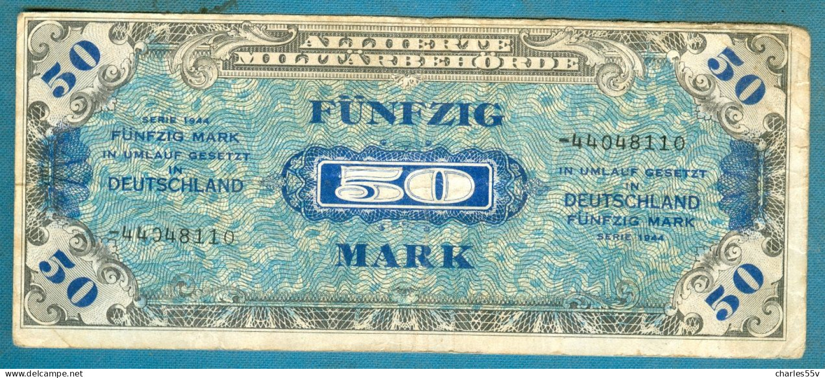 50 Mark 1944  Russian Printing (replacement) - 50 Mark