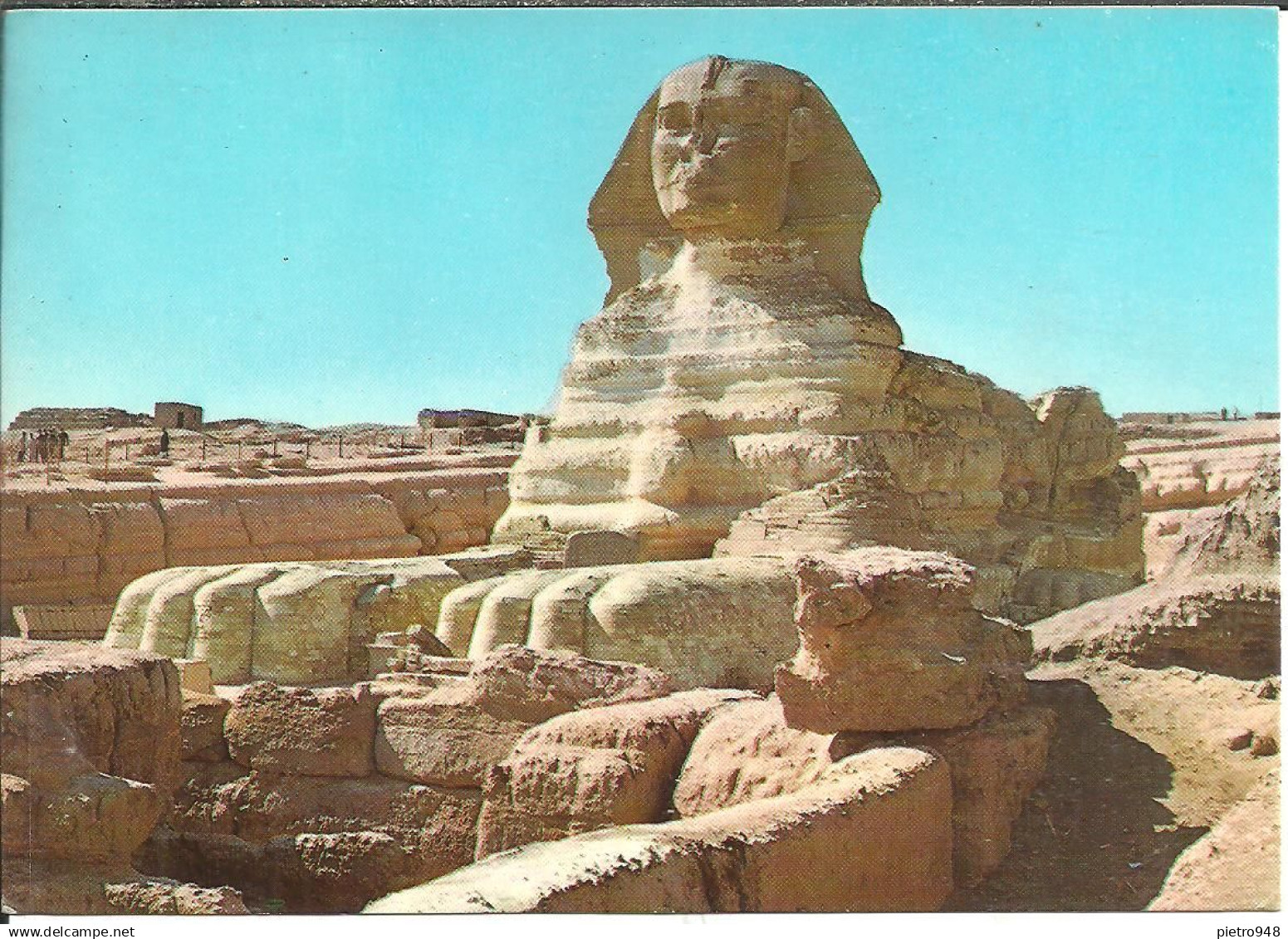 Giza (Egitto, Egypt) The Great Sphinx And Pyramids By Night, Sfinge E Piramidi, Notturno, La Nuit - Sphinx