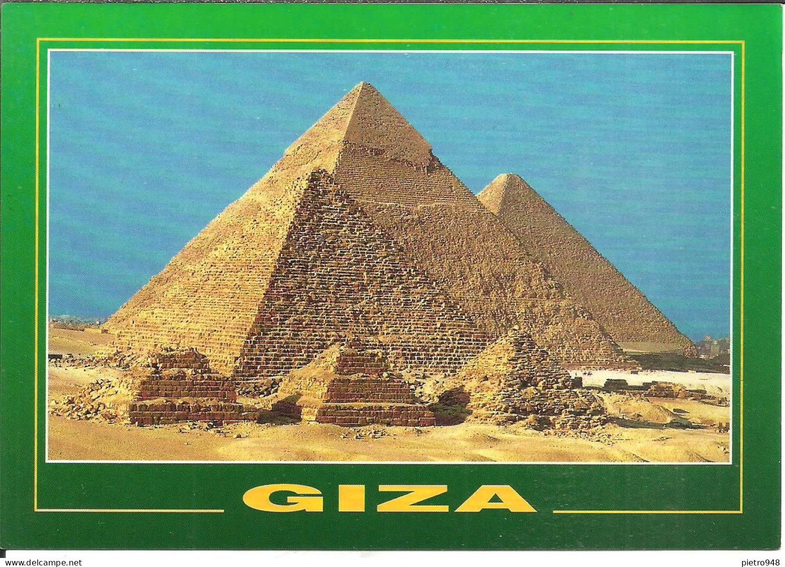 Giza (Egitto, Egypt) View Of Three Pyramids Of Cheops, Chephren And Micerinus, Piramidi - Pyramides