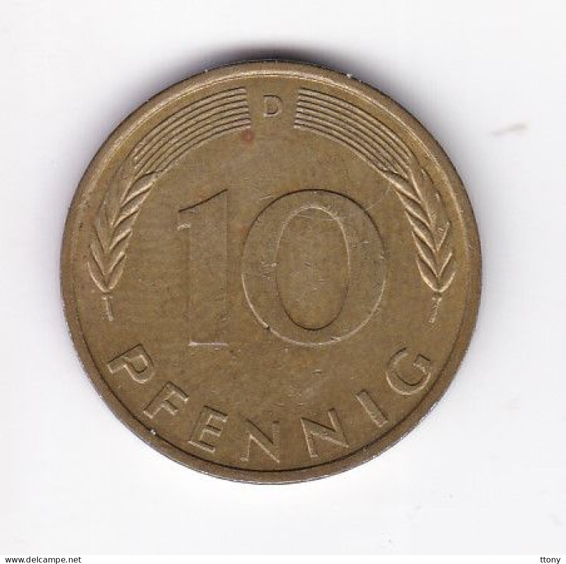 Une Pièce Monnaie  Allemagne   Deutschland   Germany  10 Pfennig  Année 1973  Frappe D  ( Plusieurs Annonces ) - 10 Pfennig