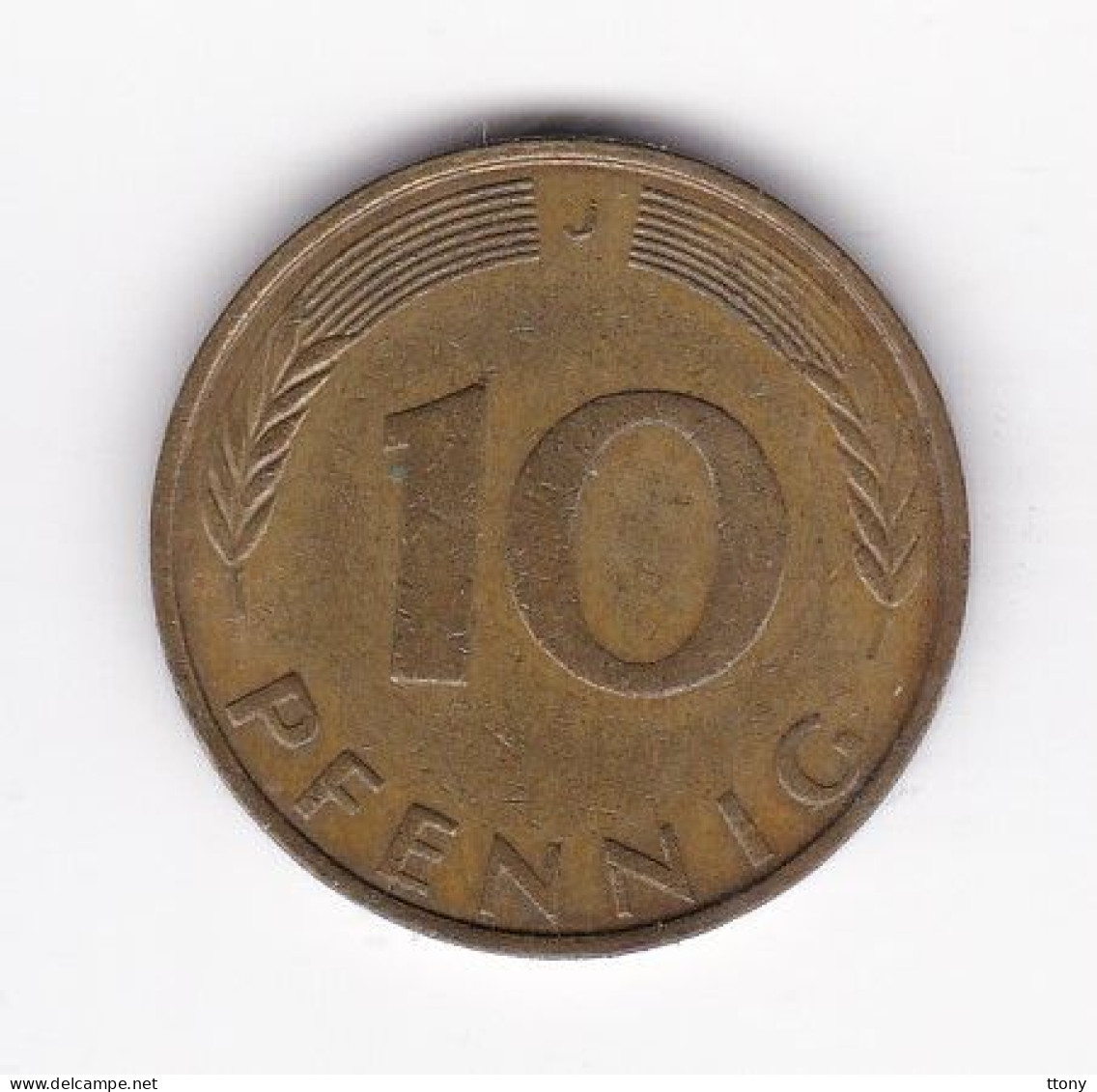 Une Pièce Monnaie  Allemagne   Deutschland   Germany  10 Pfennig  Année 1971  Frappe J  ( Plusieurs Annonces ) - 10 Pfennig