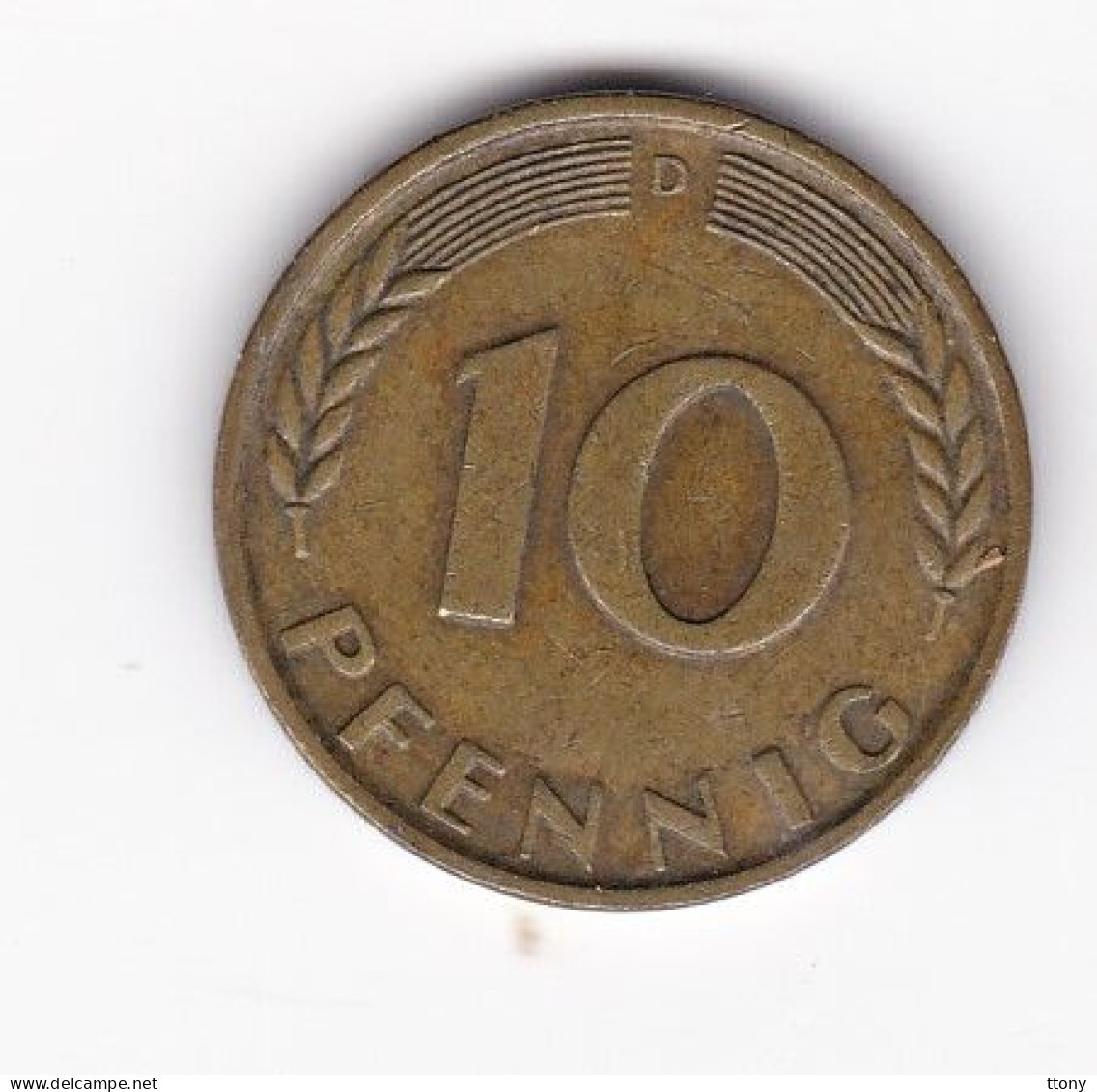 Une Pièce Monnaie  Allemagne   Deutschland   Germany  10 Pfennig  Année 1967  Frappe D  ( Plusieurs Annonces ) - 10 Pfennig