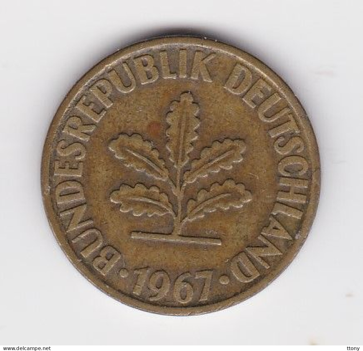 Une Pièce Monnaie  Allemagne   Deutschland   Germany  10 Pfennig  Année 1967  Frappe D  ( Plusieurs Annonces ) - 10 Pfennig