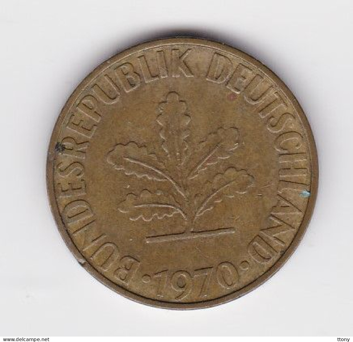 Une Pièce Monnaie  Allemagne   Deutschland   Germany  10 Pfennig  Année 1970  Frappe F  ( Plusieurs Annonces ) - 10 Pfennig