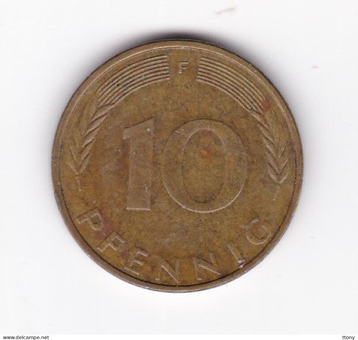Une Pièce Monnaie  Allemagne   Deutschland   Germany  10 Pfennig  Année 1974  Frappe F  ( Plusieurs Annonces ) - 10 Pfennig