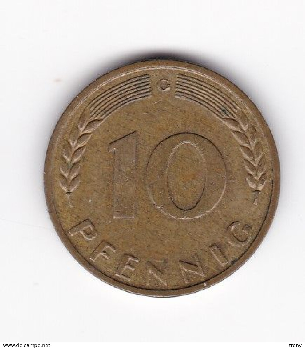 Une Pièce Monnaie  Allemagne   Deutschland   Germany  10 Pfennig  Année 1967  Frappe G  ( Plusieurs Annonces ) - 10 Pfennig