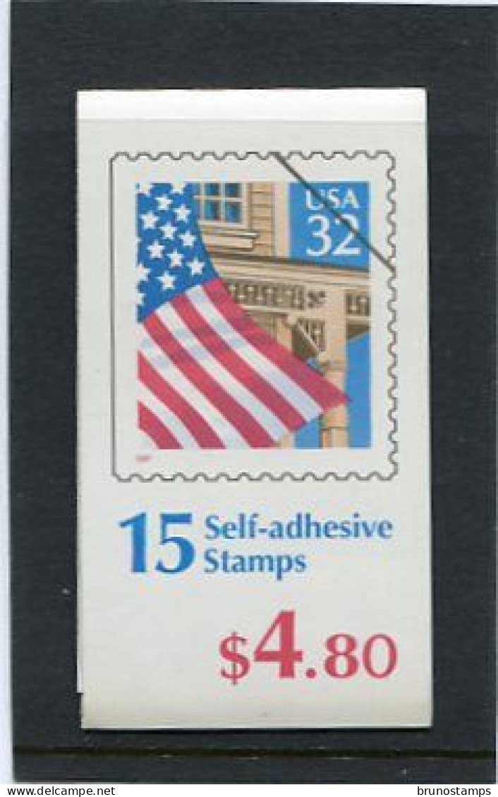 UNITED STATES/USA - 1997  4.80  FLAG & PORCH  SELF ADHESIVE BOOKLET  MINT NH - 3. 1981-...