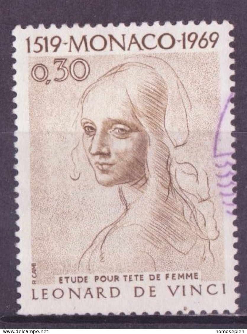 Monaco 1969 Y&T N°799 - Michel N°948 (o) - 30c œuvre De L De Vinci - Used Stamps