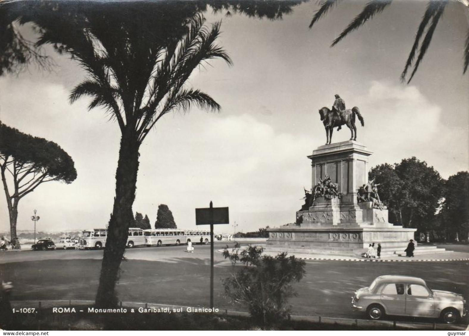 ROMA - GIANICOLO - MONUMENTO A GARIBALDI - AUTO CAR - BUS - 5543 - Fontana Di Trevi
