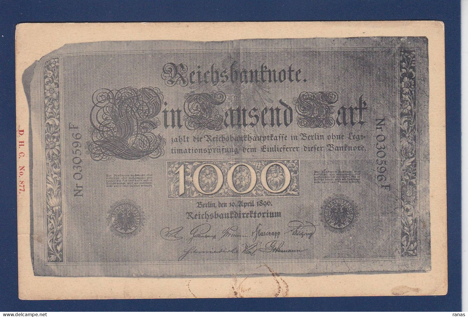 CPA Billet De Banque Bank Note Numismatique Non Circulé Allemagne - Monnaies (représentations)