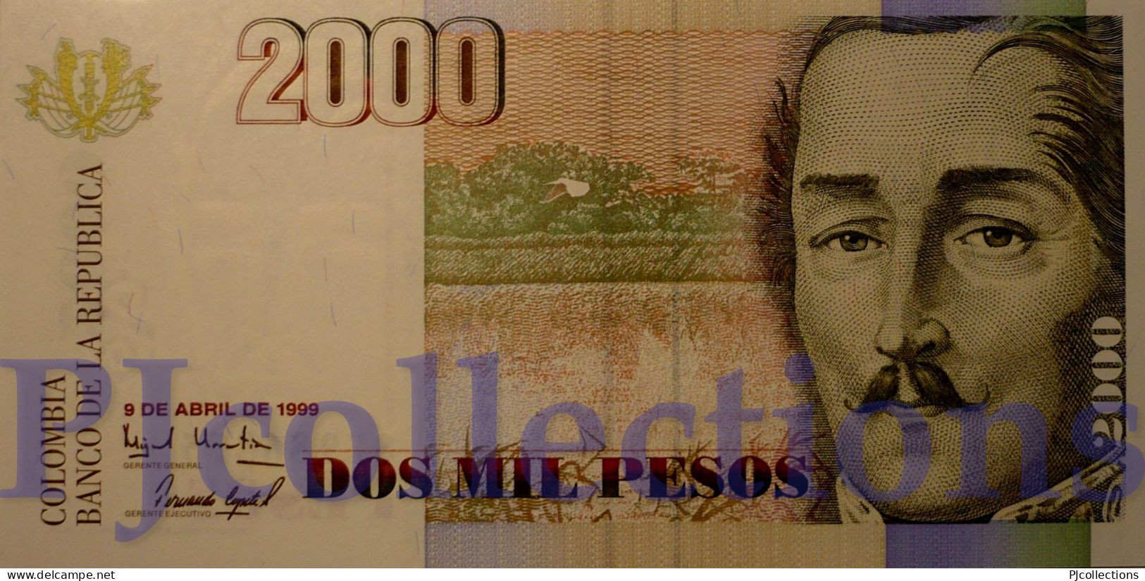 COLOMBIA 2000 PESOS 1999 PICK 445e UNC - Colombia