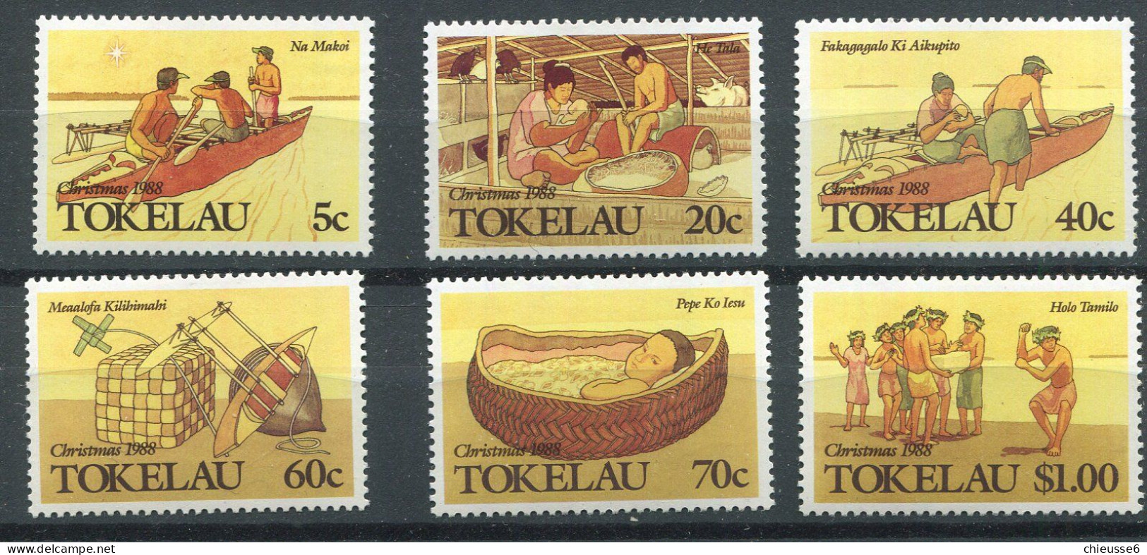 Tokelau ** N° 166 à 171 - Noël. Scènes De La Nativité - Tokelau