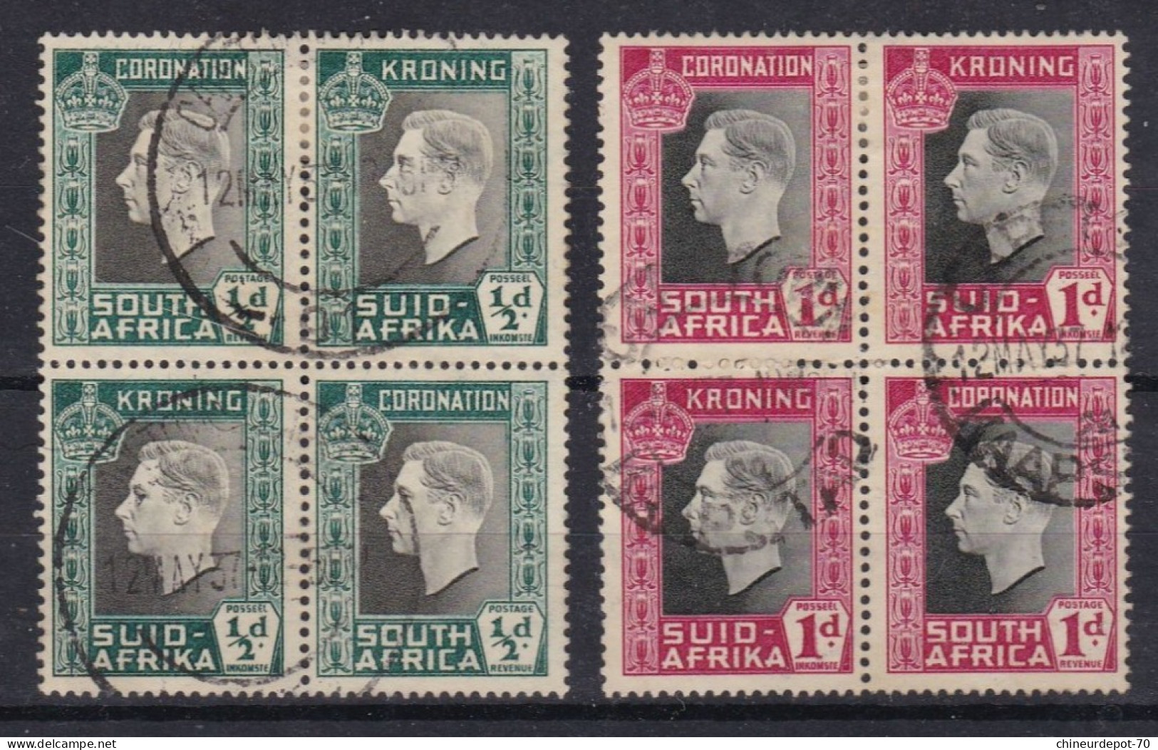 Afrique Du Sud En Bloc De 4 - Used Stamps