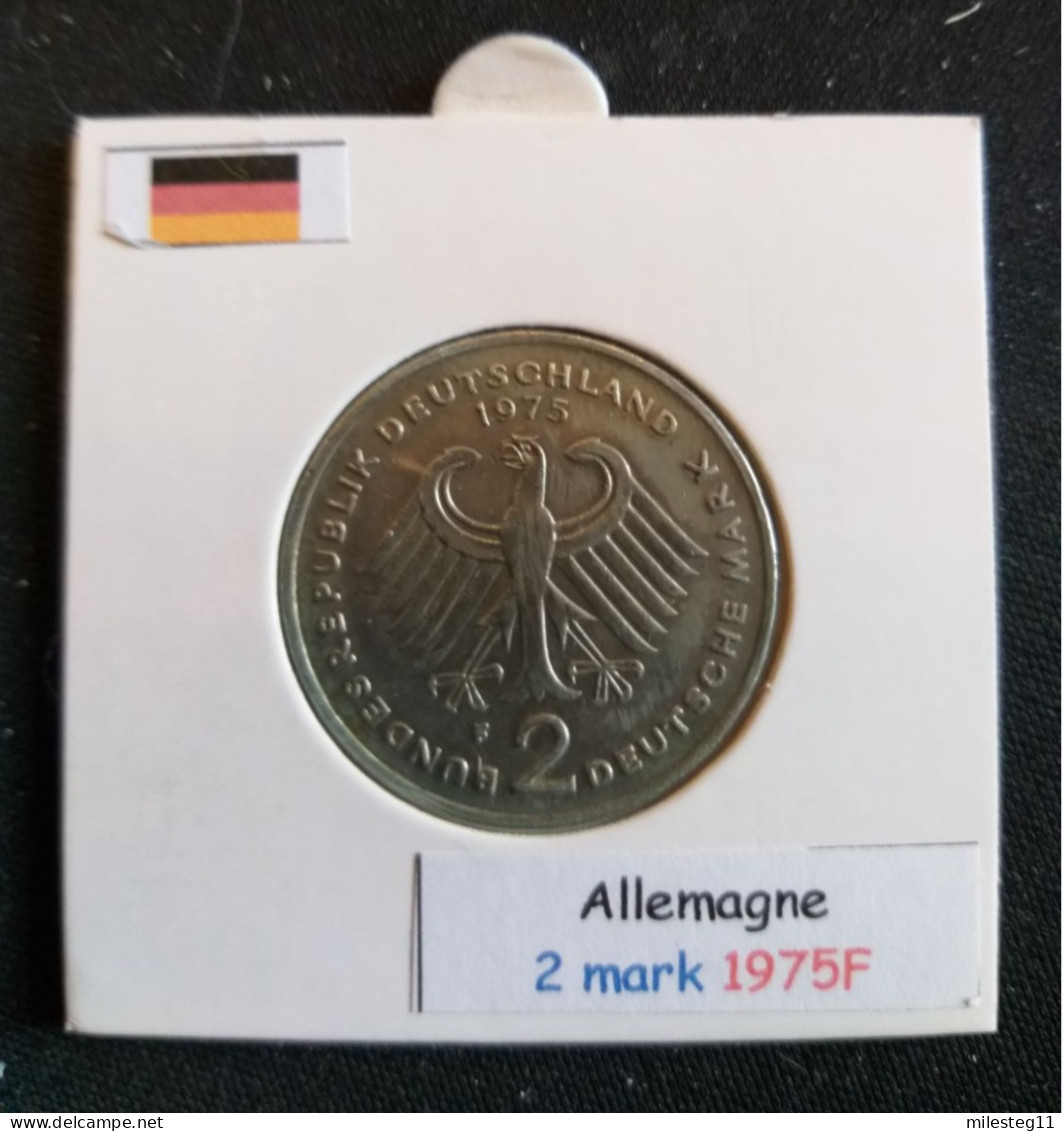 Allemagne 2 Mark 1975F Position A - 2 Marchi