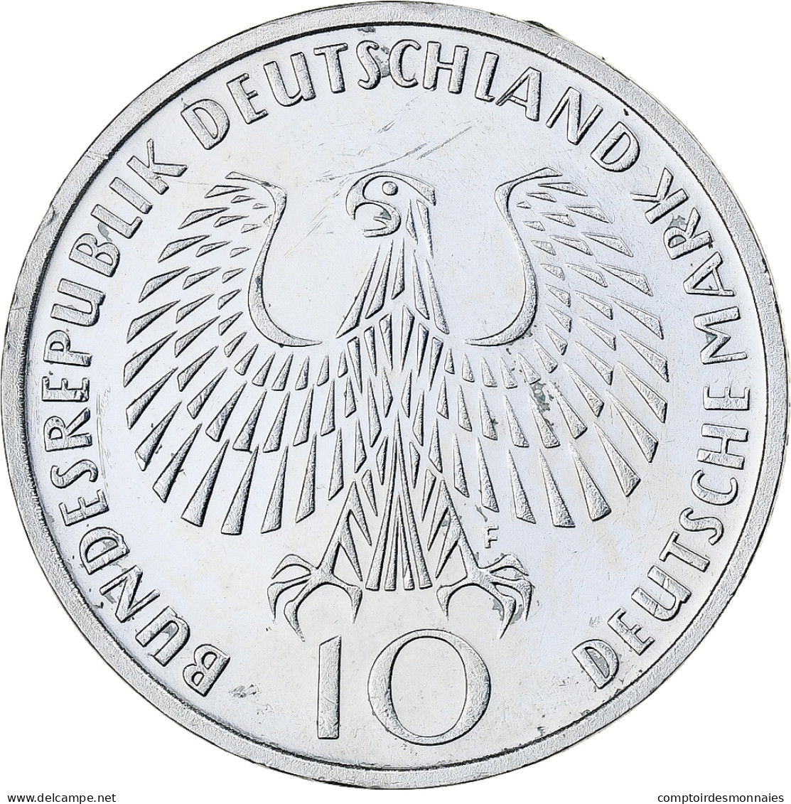 République Fédérale Allemande, 10 Mark, Munich Olympics, 1972, Stuttgart, BE - Herdenkingsmunt
