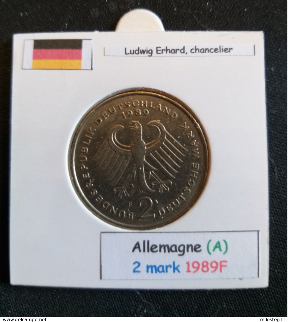 Allemagne 2 Mark 1989F Position A - 2 Marcos
