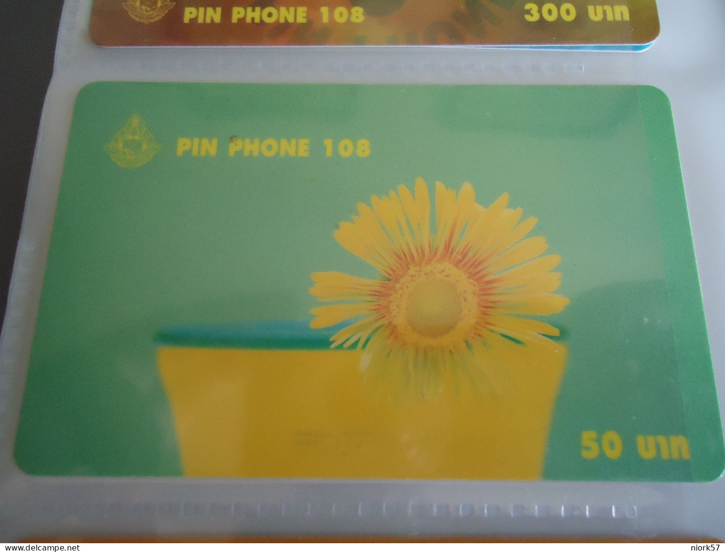 THAILAND USED  CARDS PIN 108  RARE  FLOWERS 1134  0002 - Blumen
