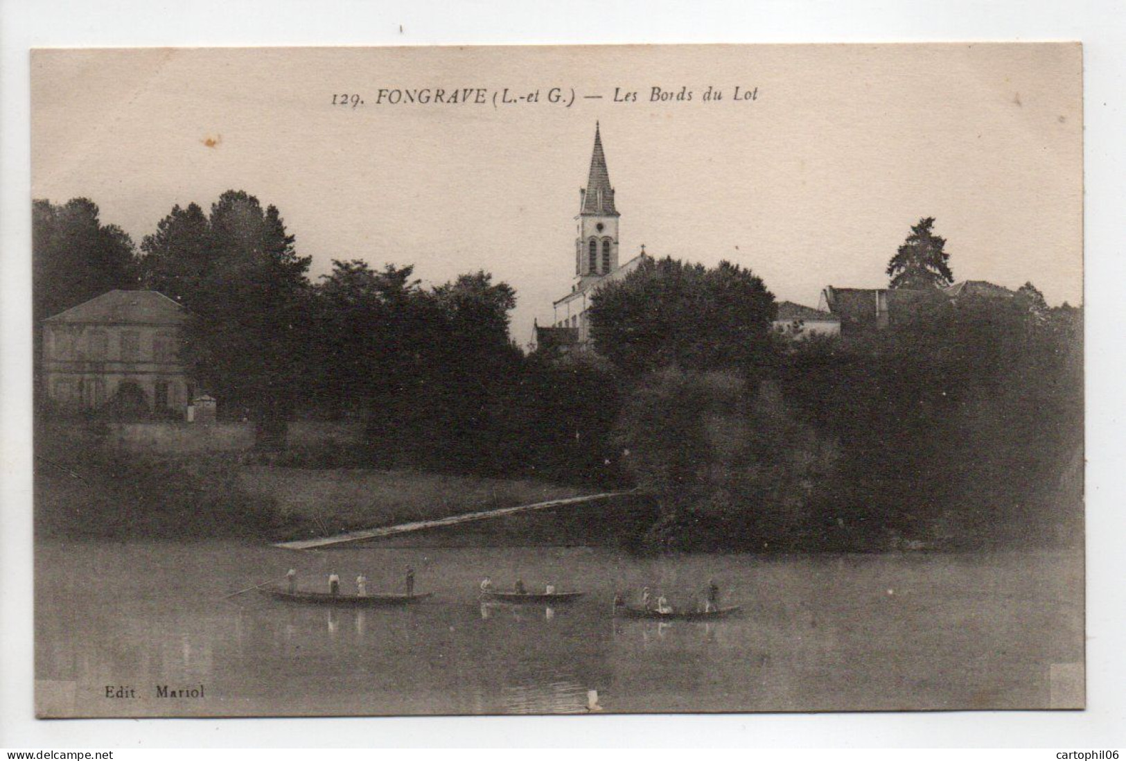 - CPA FONGRAVE (47) - Les Bords Du Lot - Edition Mariol 129 - - Sonstige & Ohne Zuordnung